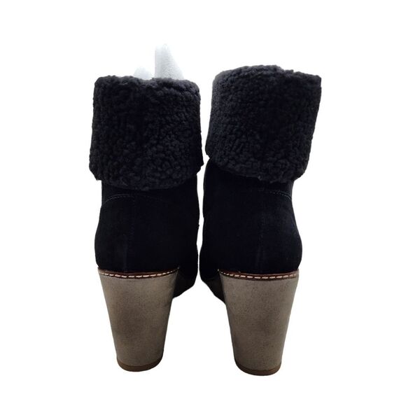 Kensie Women's Holliston Suede Cold Weather Wedge Boots - 10 - Picture 6 of 9